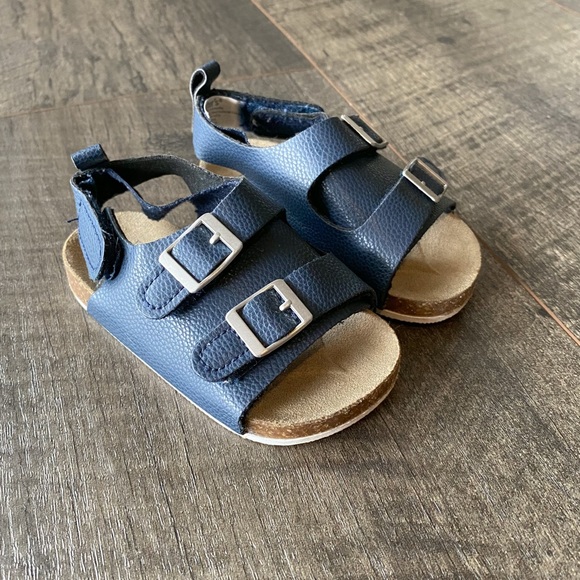 Carter's Other - Carter's Baby Cork Sandals with Blue Velcro Straps 6-9 Months